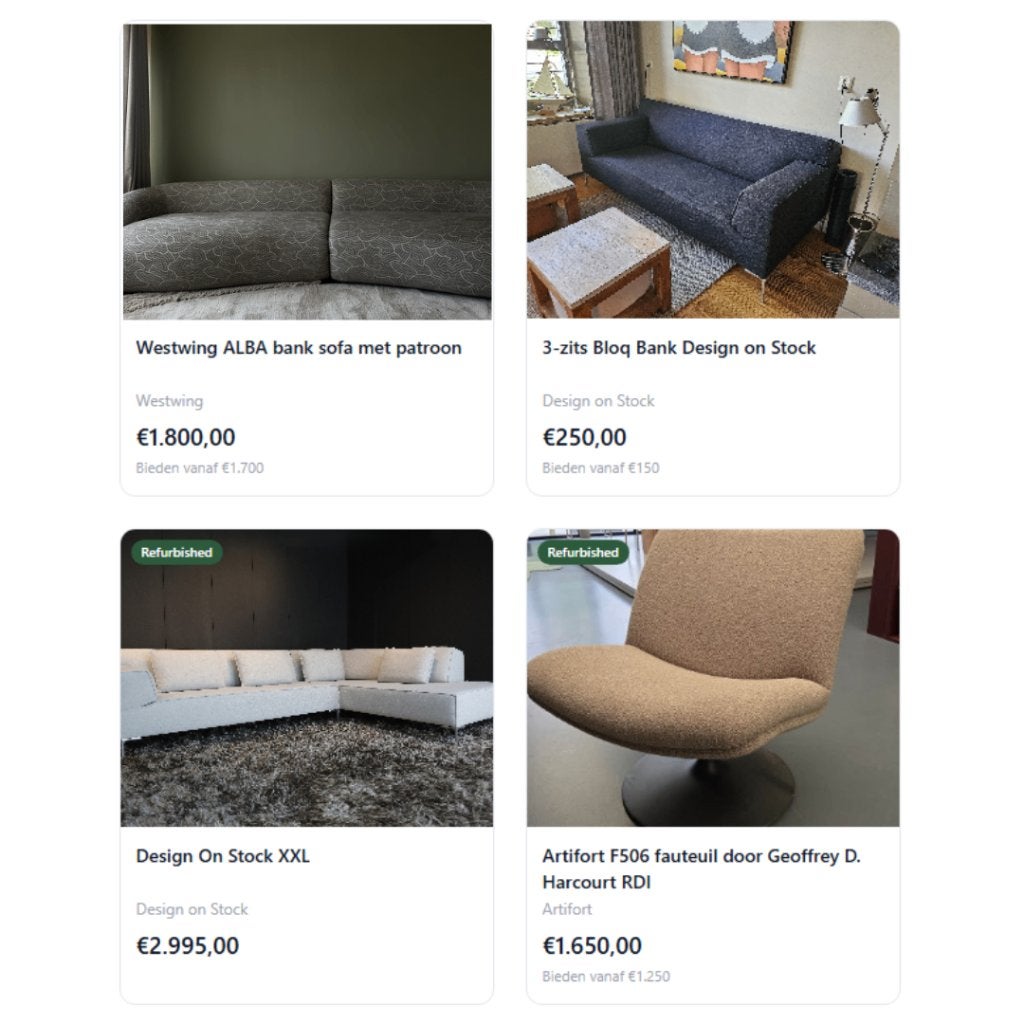 Resofa Marketplace | Design banken & fauteuils, Ophalen, Gebruikt, 150 tot 200 cm, Resofa B.V.