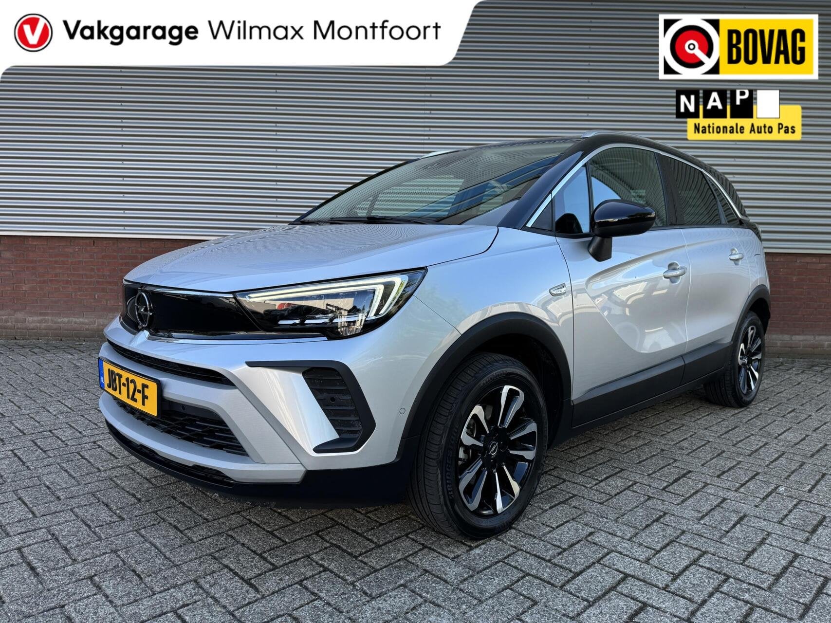 Opel Crossland 1.2 Turbo Elegance|Pano|Camera|Carplay|Cruise, Auto's, Gebruikt, 1199 cc, Met garantie (alle), Bedrijf