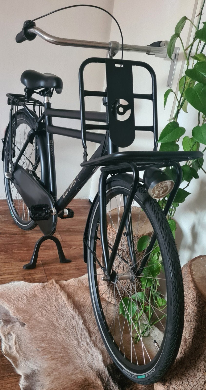 Matzwarte CORTINA type U4 Transportfiets || Herenfiets | N3, Fietsen en Brommers, Terugtraprem, Versnellingen, Zo goed als nieuw