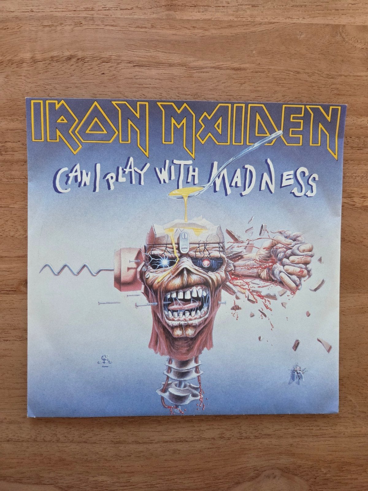 Iron Maiden - Can I Play With Madness (Single), Ophalen, Gebruikt, 7 inch, Rock en Metal