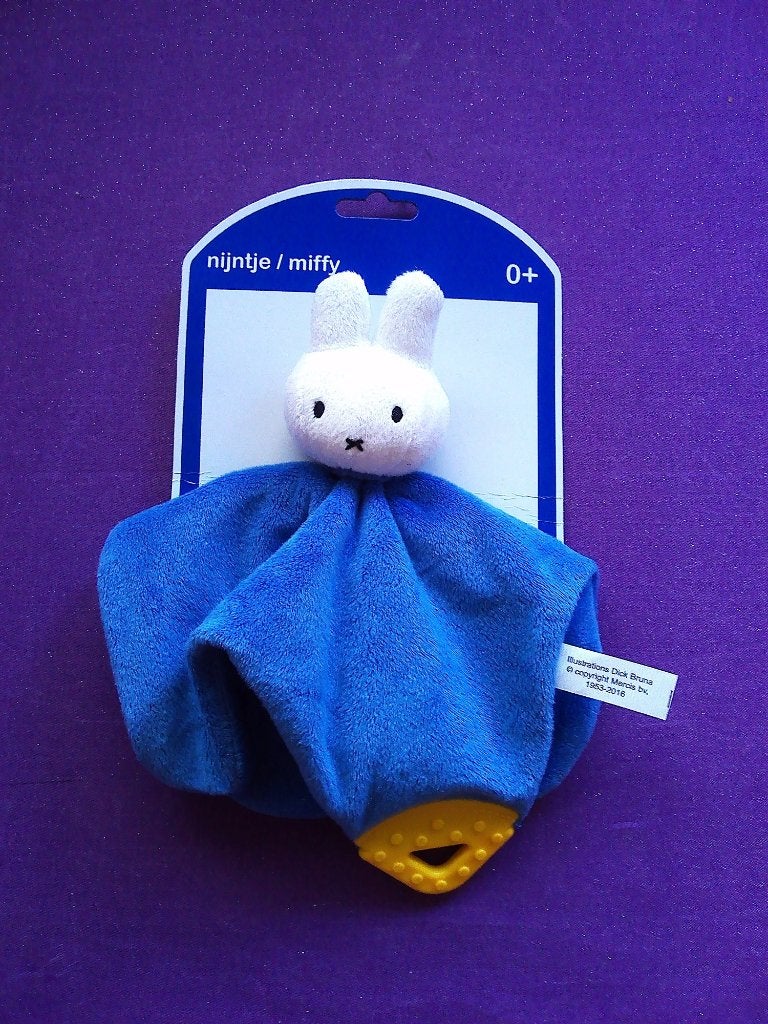 DICK BRUNA TIAMO Knuffeldoekje KONIJN NIJNTJE 2016 *Nieuw*, Blauw, Nijntje, Ophalen of Verzenden, Met label