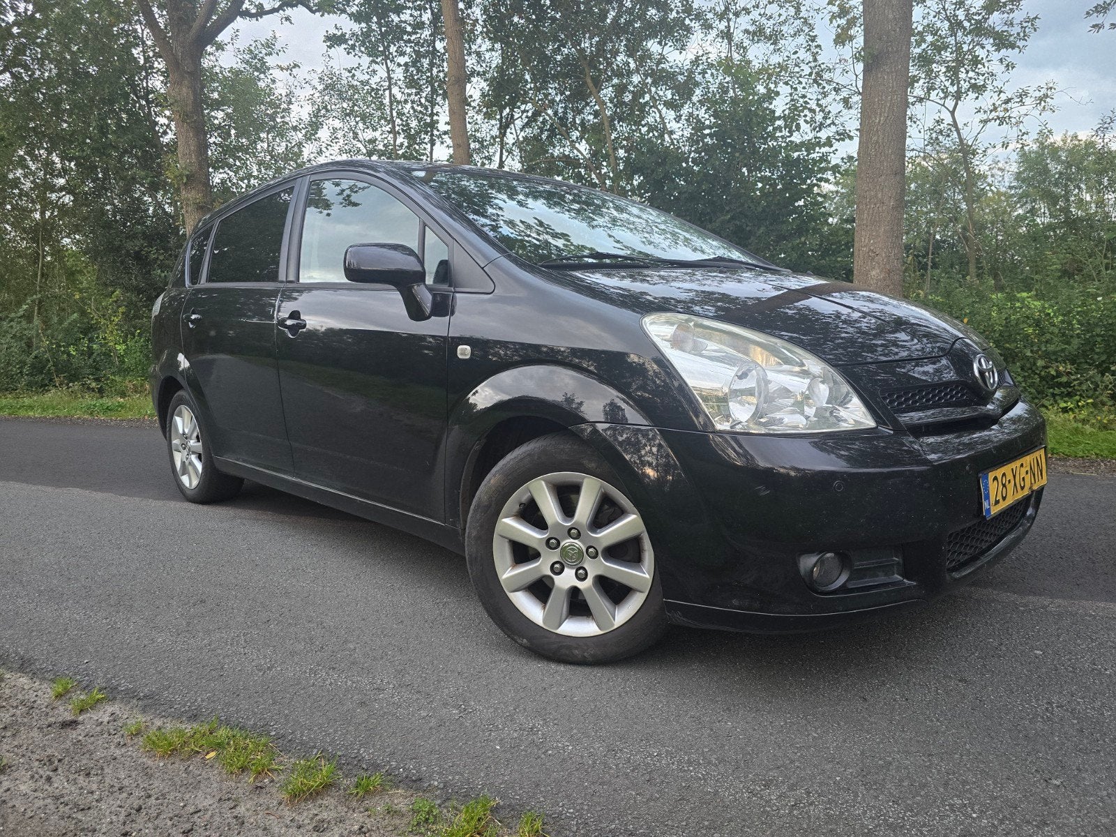 Toyota Corolla Verso 2.2 D-4d 5P 2007 Zwart, Auto's, Voorwielaandrijving, 4 cilinders, Zwart, Origineel Nederlands