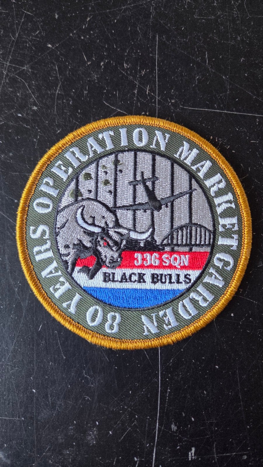 80 years Market garden patch, Ophalen of Verzenden, Zo goed als nieuw, Patch, Badge of Embleem