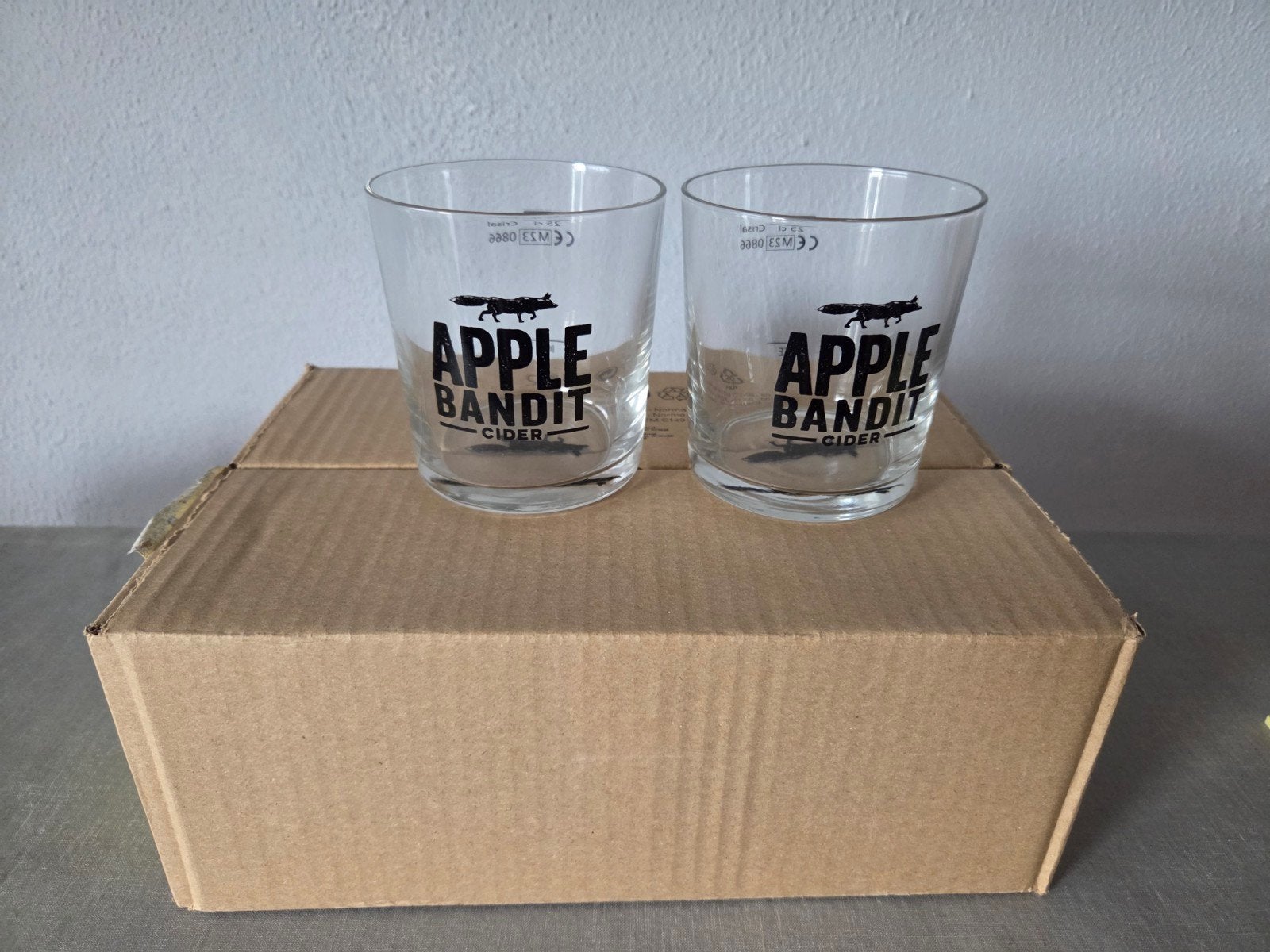 Applebandit 6 bierglazen, Ophalen of Verzenden, Nieuw, Bierglas