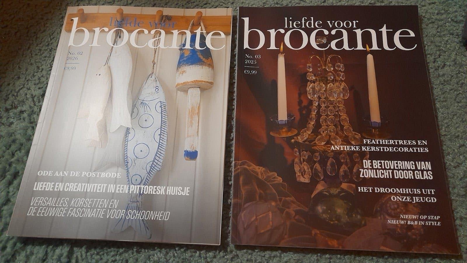 NIEUWSTE!!! LIEFDE VOOR BROCANTE  2-2026 en kerst 3/4 2025., Ophalen of Verzenden, Zo goed als nieuw, Damesbladen