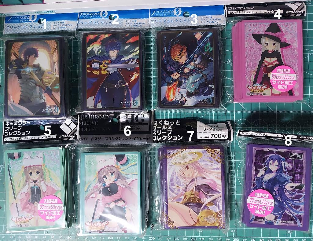 Anime Card Sleeve voor Magic, Yugioh, One Piece TCG Etc., Ophalen of Verzenden, Nieuw, Sleeves of Kaarthoesjes