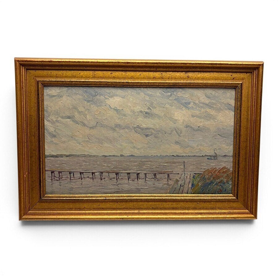 Willem Jans Dijk (1881-1970) - Badpaviljoen de Morra, Koudum, Ophalen of Verzenden