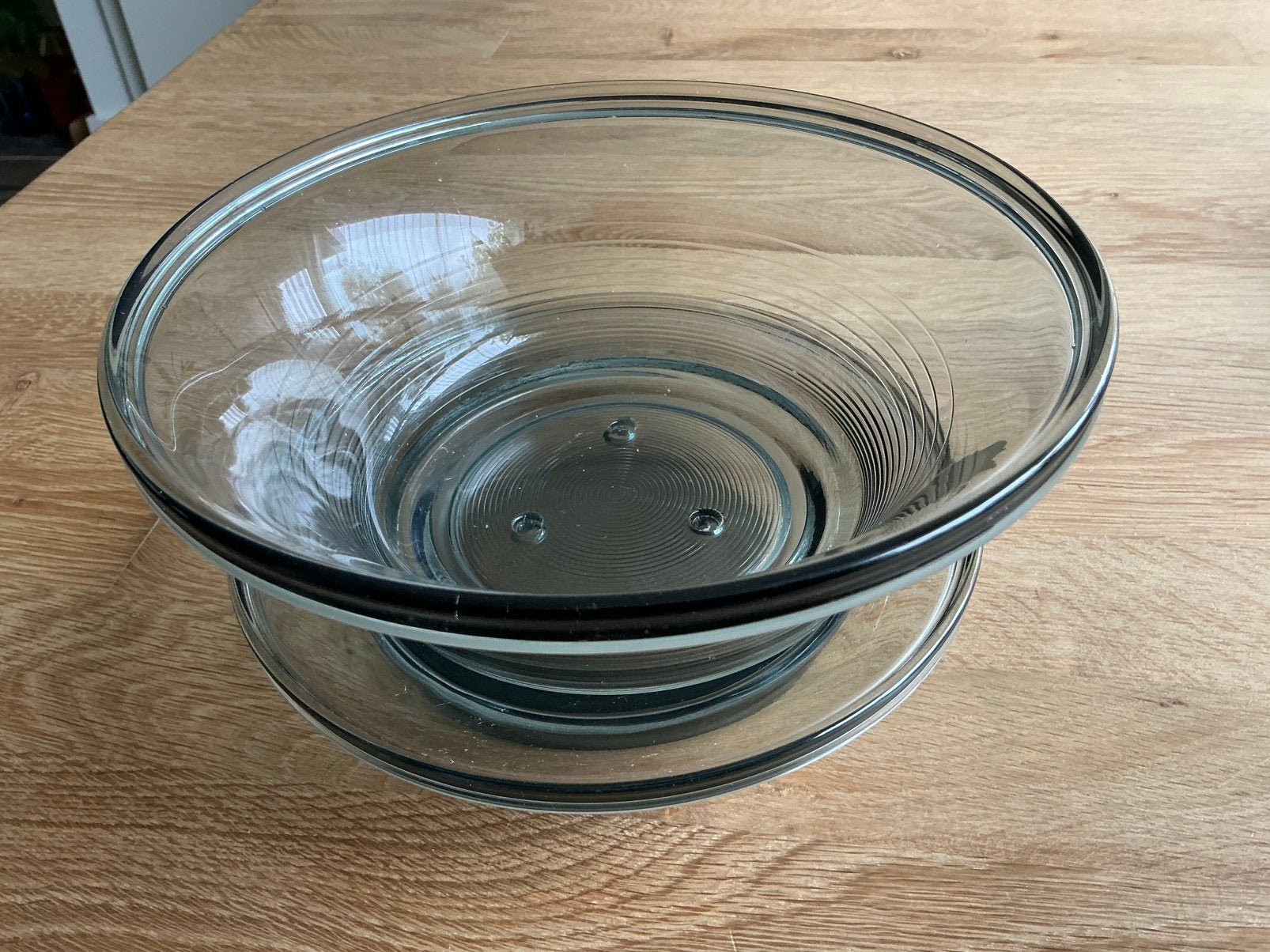 Fruittes Primula servies glas Leerdam., Ophalen of Verzenden, Zo goed als nieuw, Rechthoekig, Glas