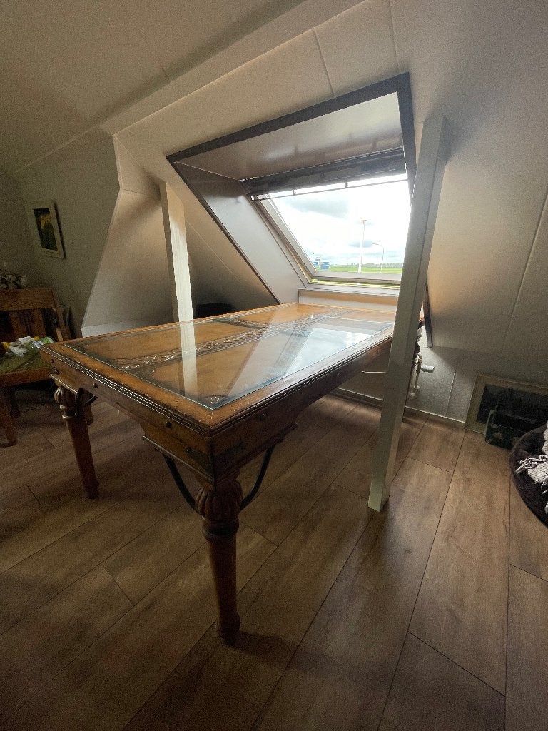 Eettafel, Ophalen, Gebruikt, 100 tot 150 cm, Vintage