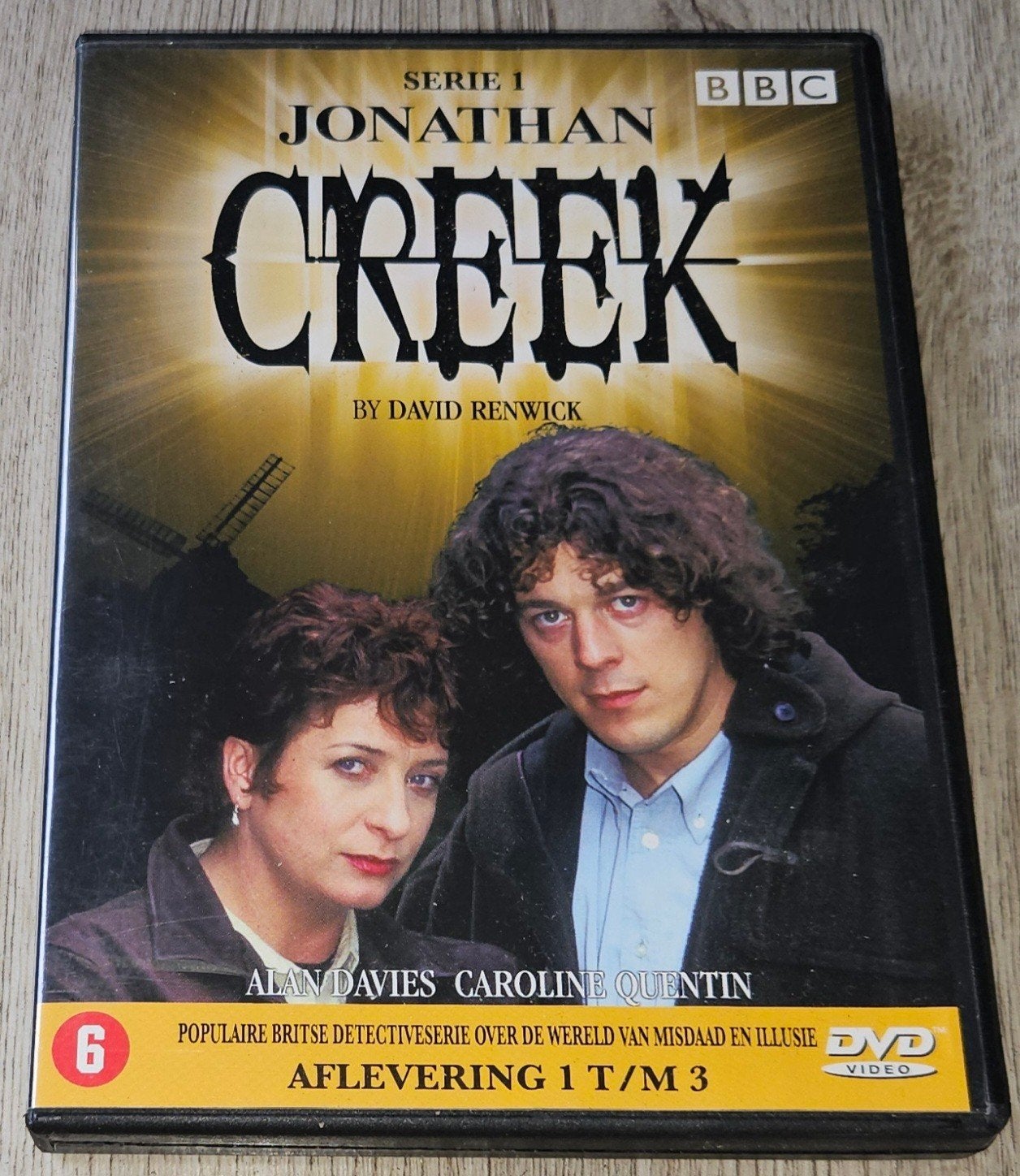 Jonathan Creek - Serie 1 -  DVD (Aflevering 1 t/m 3), Cd's en Dvd's, Nederlands, Ophalen of Verzenden, Vanaf 6 jaar, Detective en Krimi