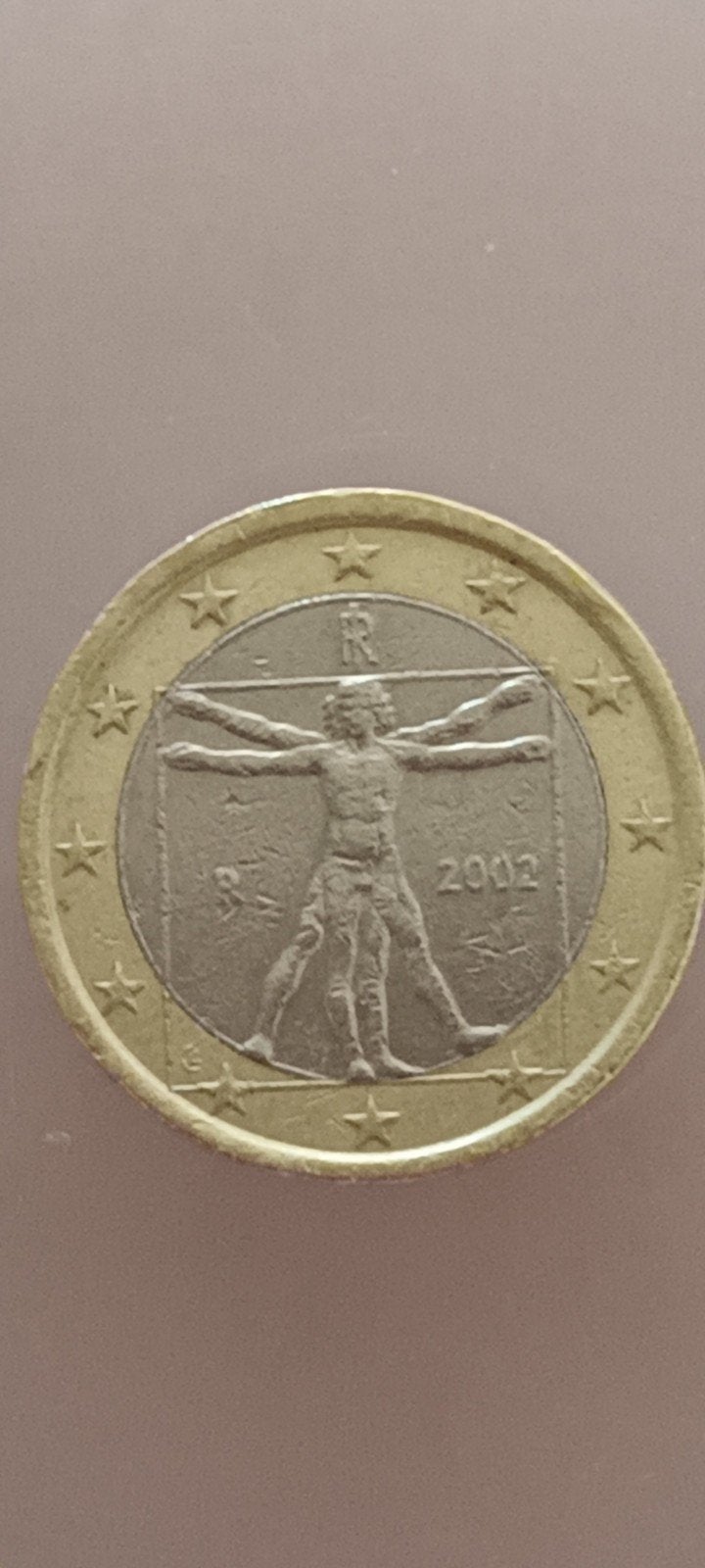 1 euro losse munt l'Uomo Vitruvius van da Vinci, Ophalen of Verzenden