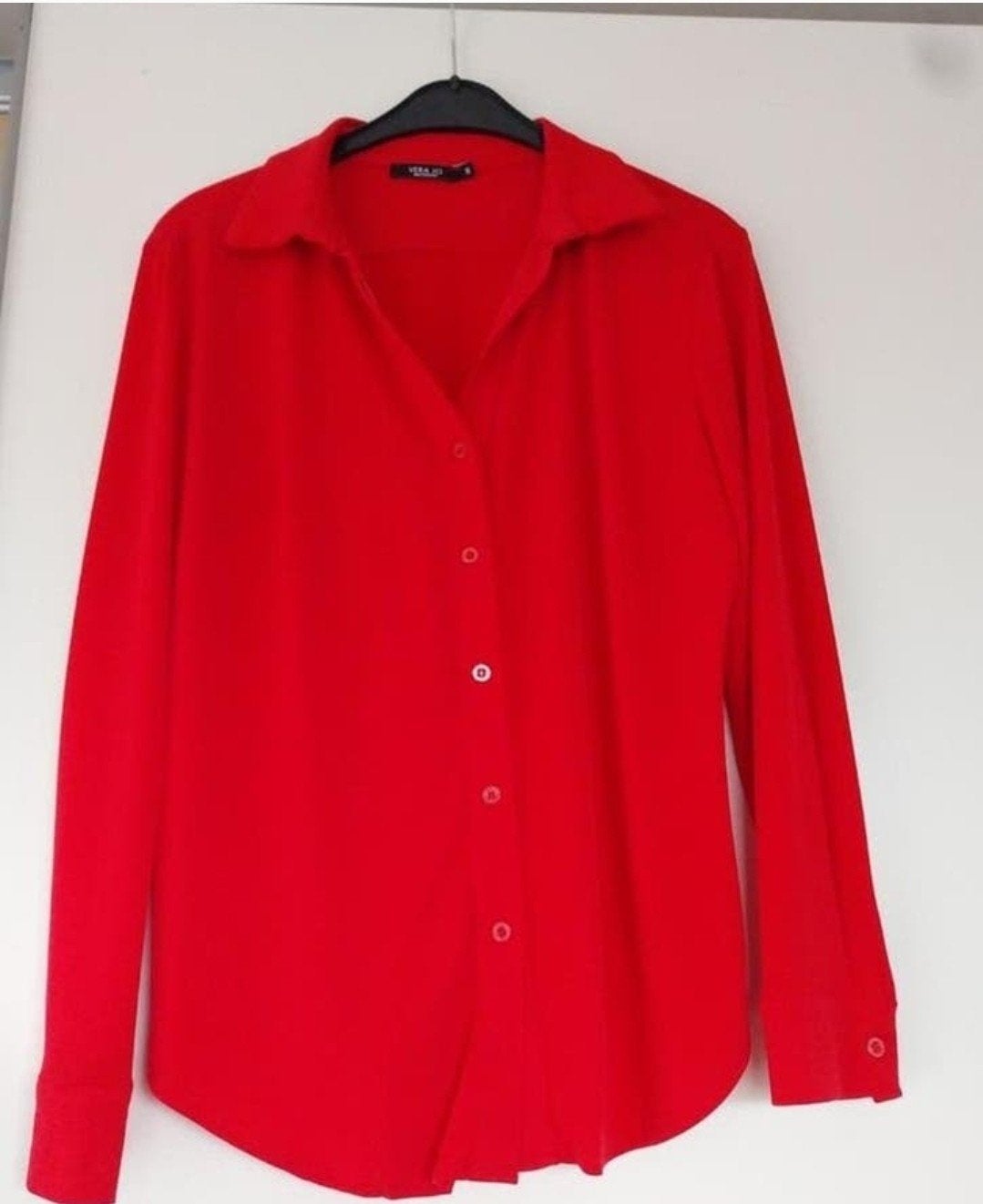 Vera Jo Amsterdam Rode Blouse Maat M, Ophalen of Verzenden, Zo goed als nieuw, Maat 38/40 (M), Rood