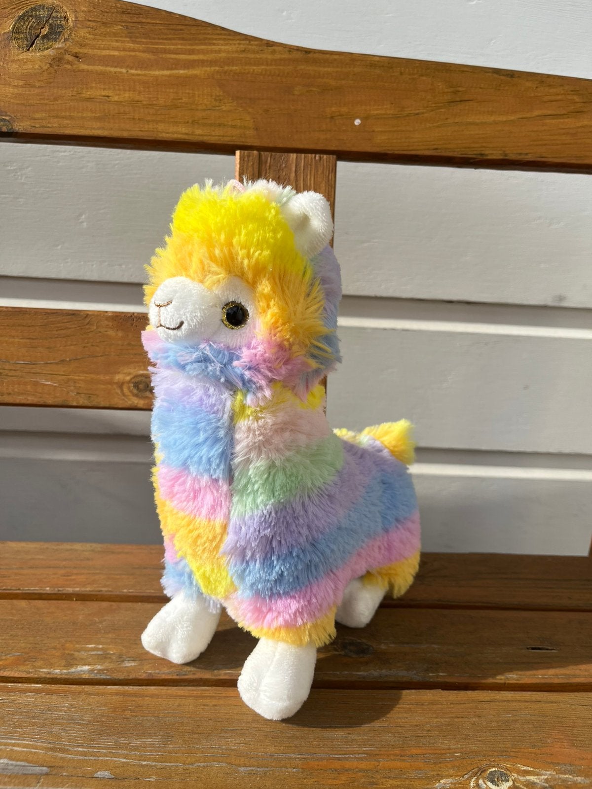 Jafri Toys rainbow knuffel alpaca / lama regenboog | 25 cm, Ophalen of Verzenden