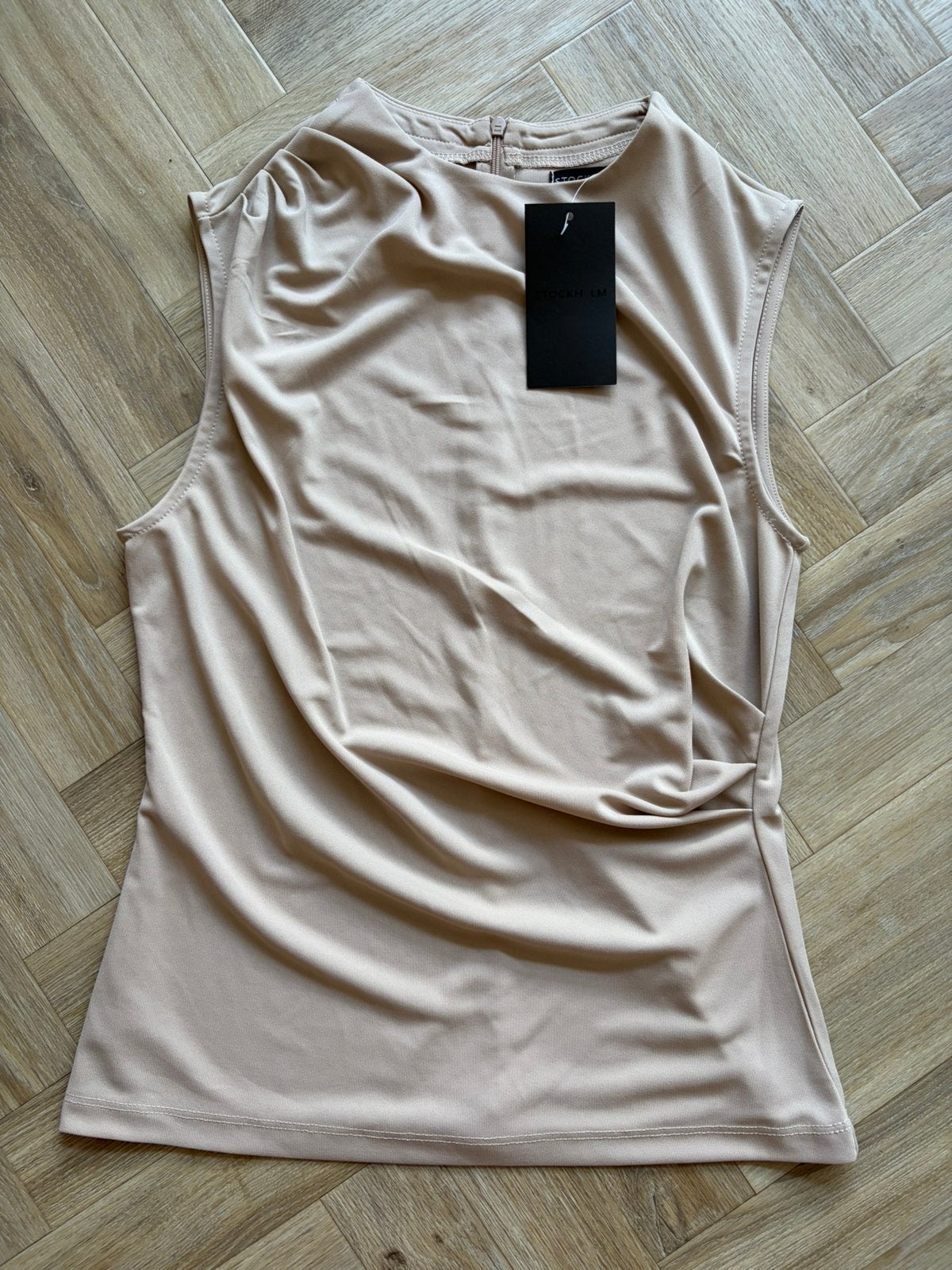 Taupe top van stockholm maat S/36, Beige, Nieuw, Ophalen of Verzenden, Maat 36 (S)