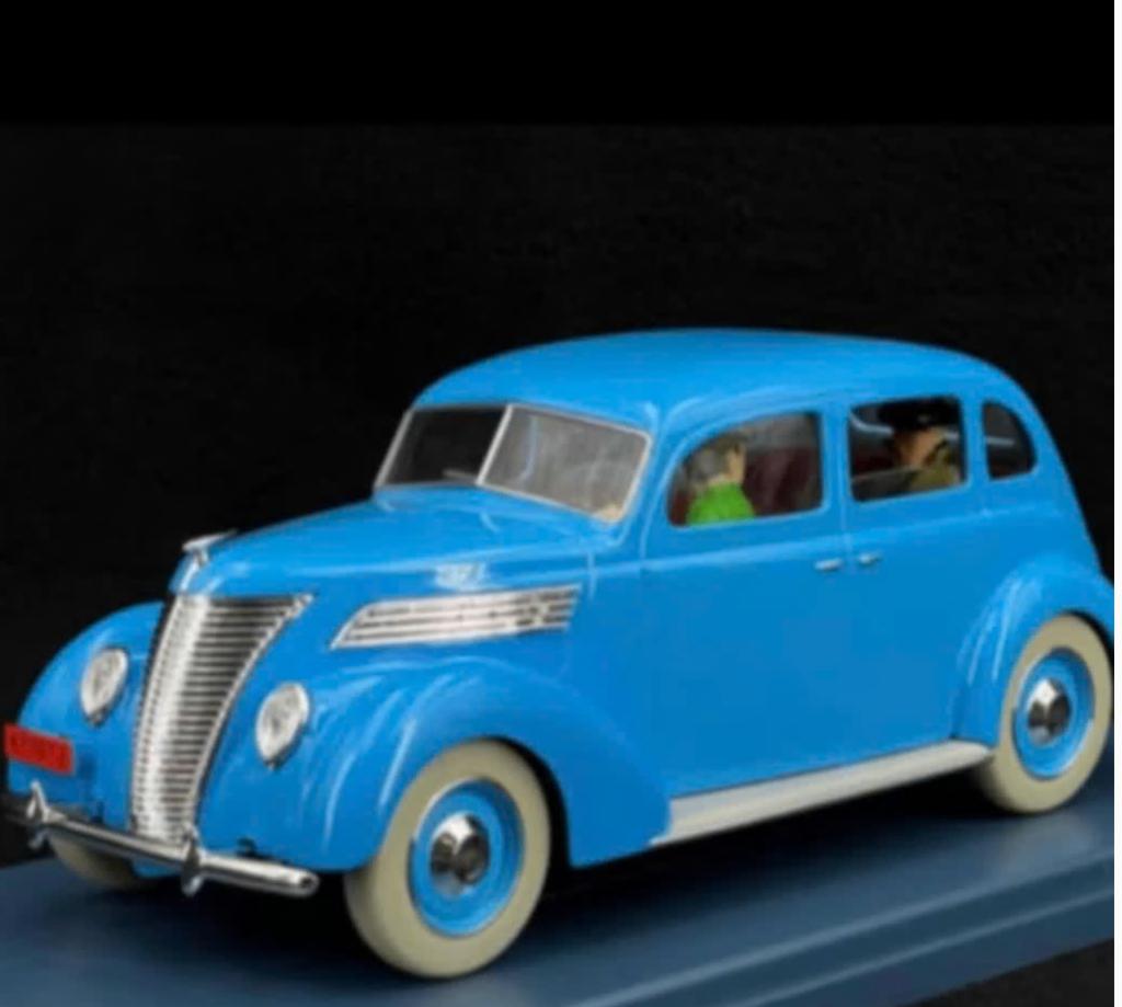 Ford Taxi 1937 Marc Charlet Kuifje 1/24 voitures TINTIN # 58, Verzenden, Nieuw, Auto, Overige merken