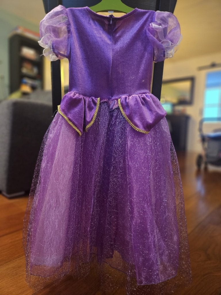 Prinses Rapunzel-jurk voor meisjes, Ophalen of Verzenden, Zo goed als nieuw, 16 inch