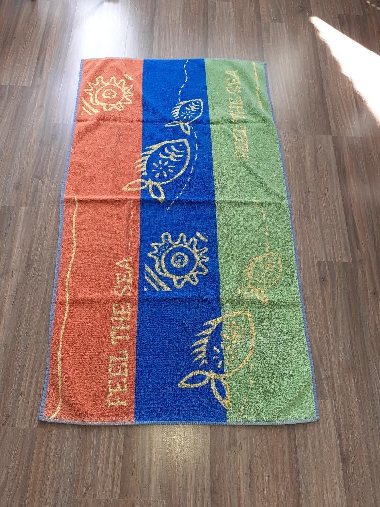 Strandlaken 64x115, Ophalen of Verzenden, Gebruikt, Overige kleuren, Handdoek