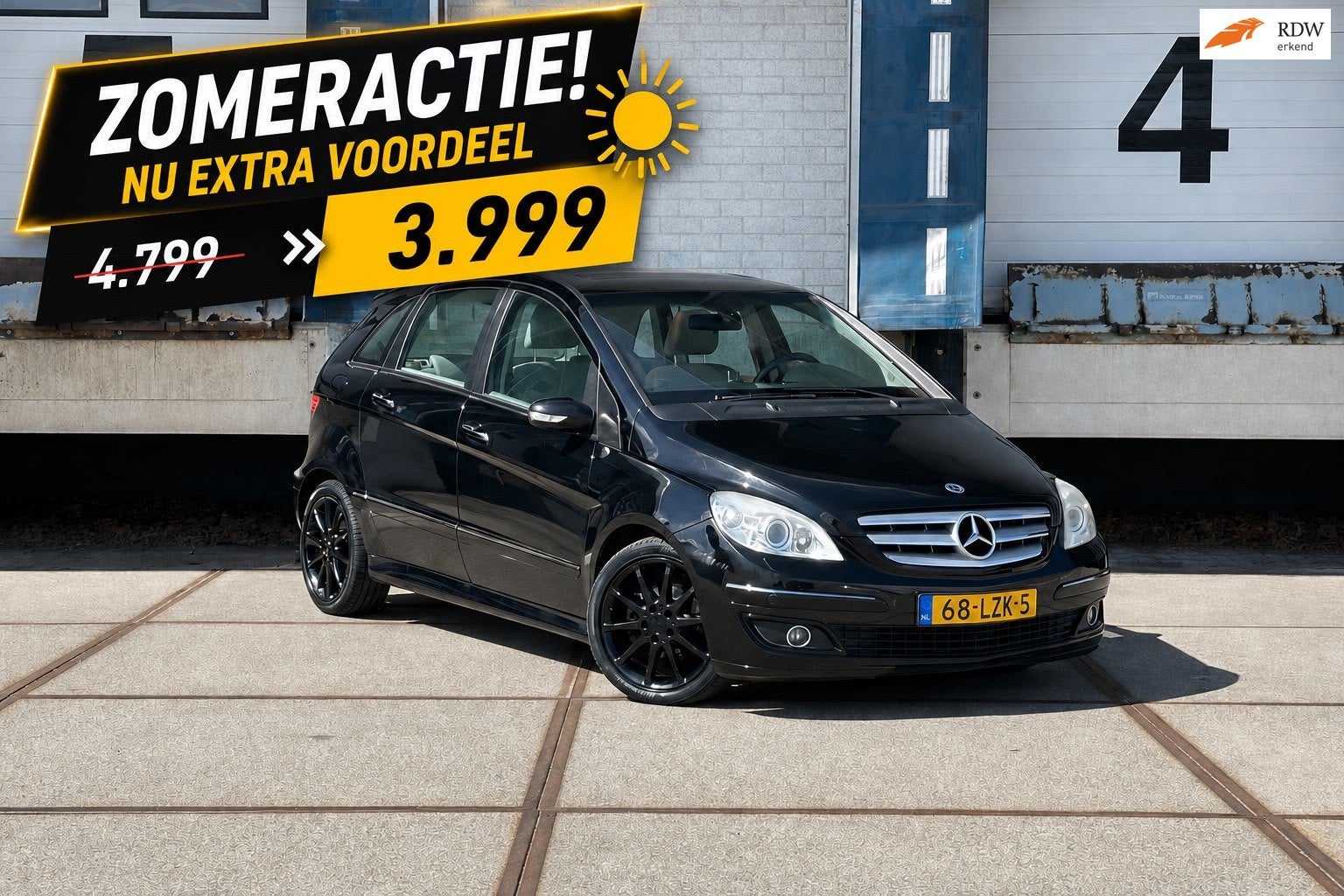 Mercedes-Benz B-klasse 200 Turbo (193 PK+PANO+AUT+LEER), Auto's, Mercedes-Benz, Gebruikt, Automatische klimaatregeling, 4 cilinders
