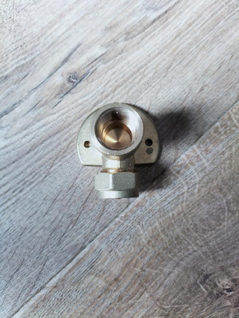Bonfix Messing muurplaat met binnendraad, Ophalen of Verzenden