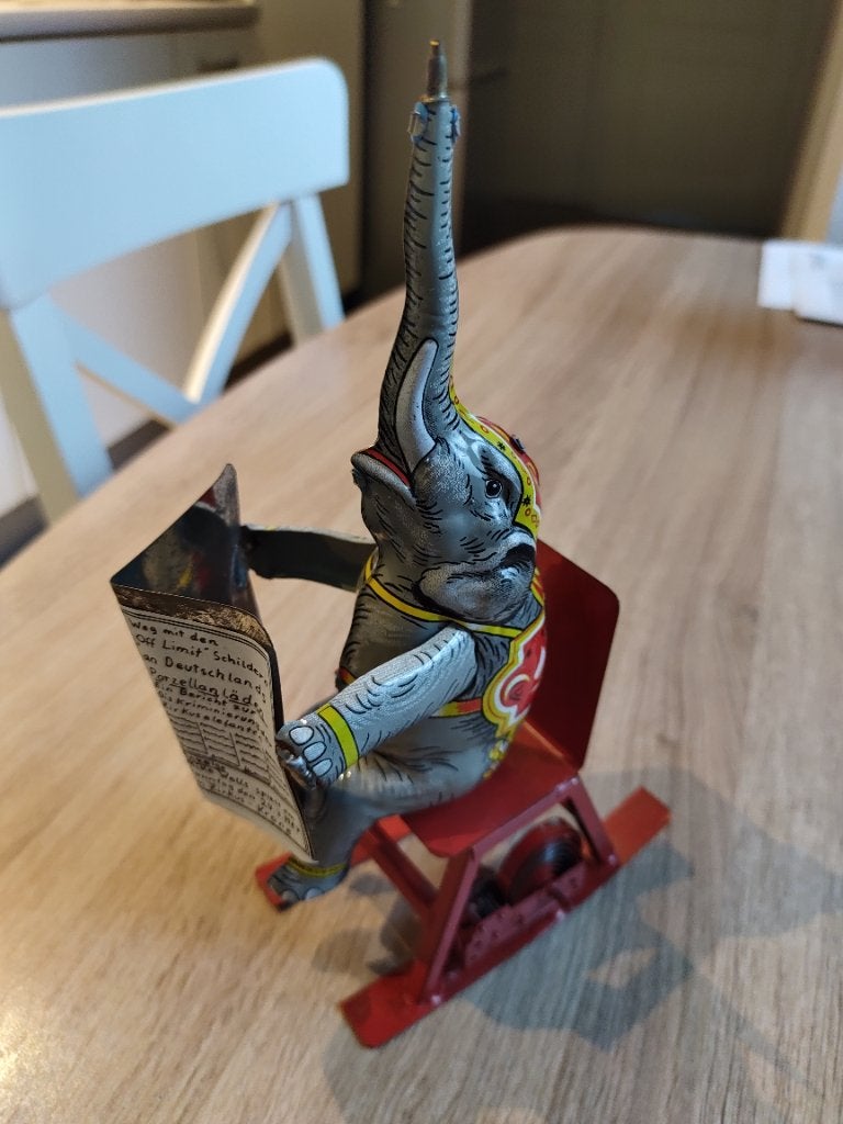Blikken olifant., Ophalen of Verzenden