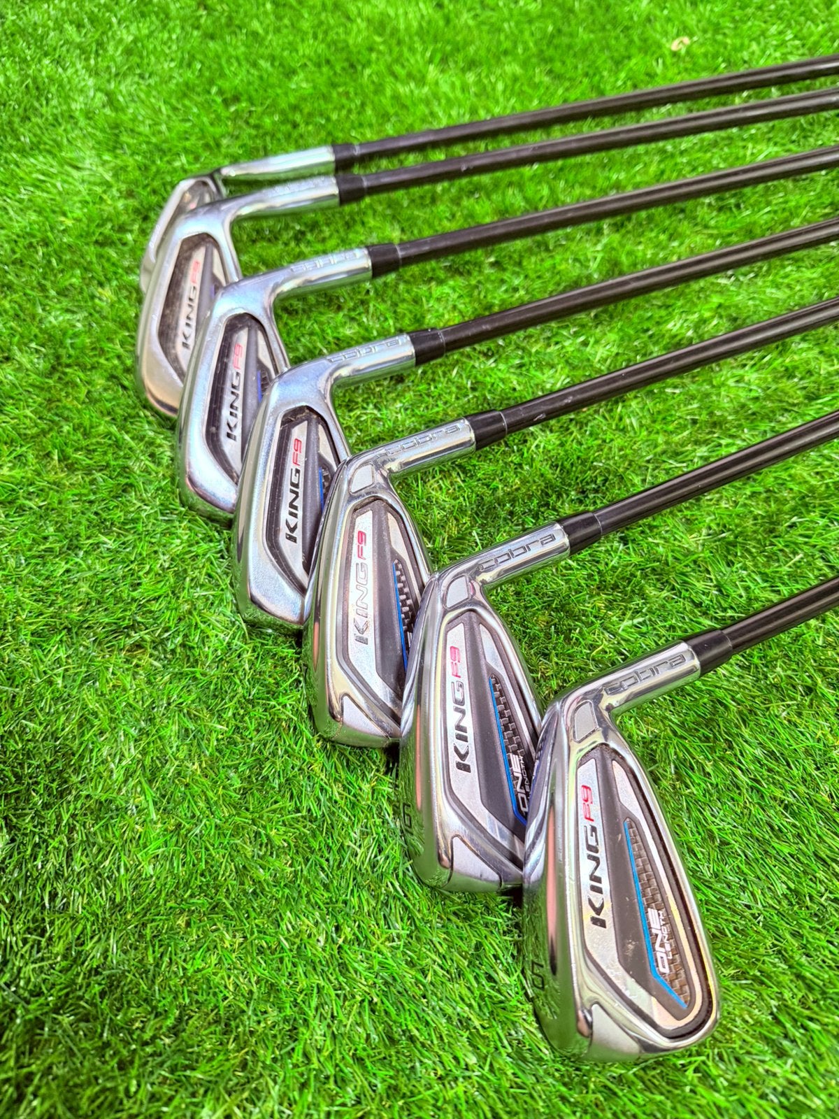 Cobra King F9 One Length IJzers – 5 t/m SW (Rechtshandig), Overige merken, Ophalen of Verzenden, Zo goed als nieuw, Club