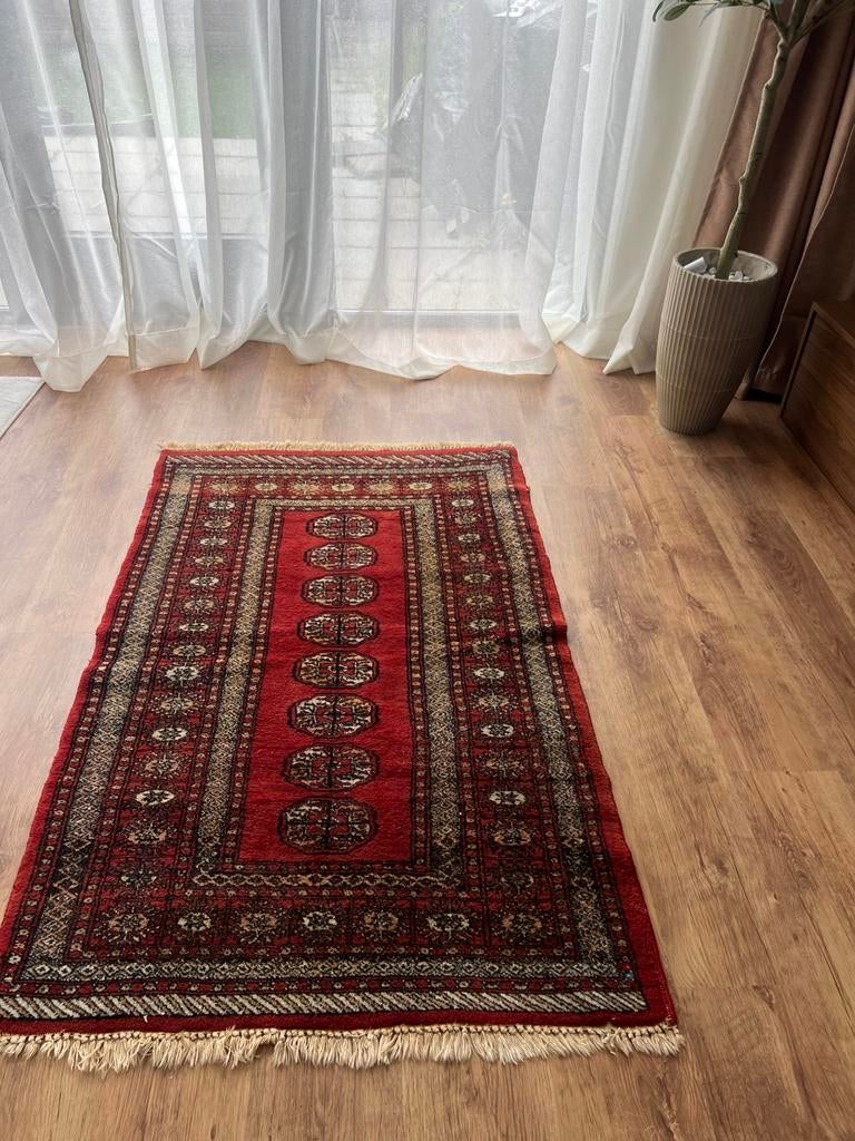 Perzisch / Oosters Tapijt Bokhara stijl 150x90 cm – Wol, Ophalen of Verzenden, Rechthoekig, 200 cm of meer