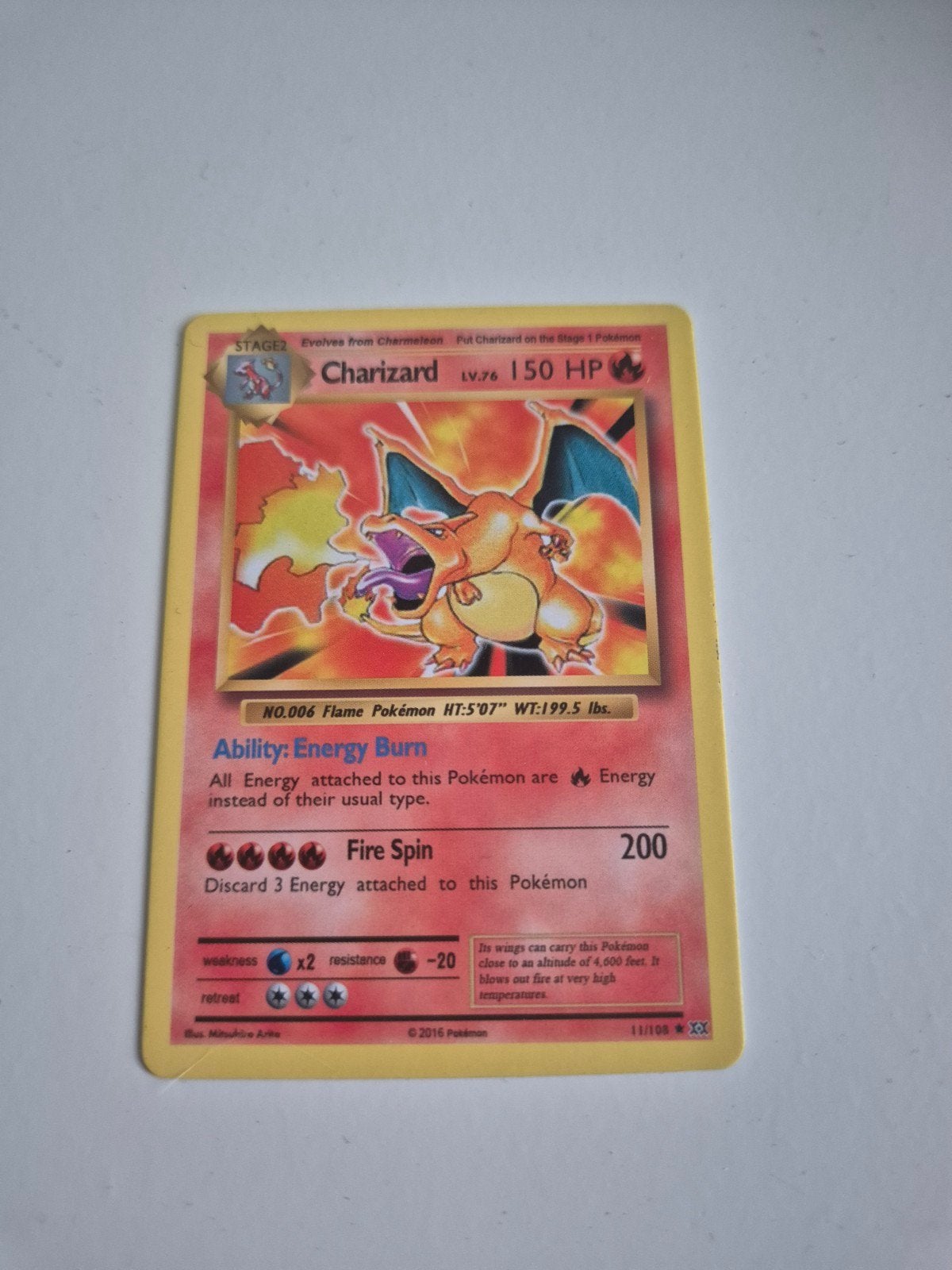 charizard 11/108 2016, Ophalen, Nieuw, Losse kaart