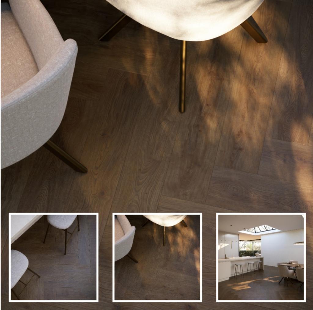 PVC Vloeren: Visgraat, Hongaarse Punt, Rechte Plank, Nieuw, 10 m² of meer, 150 cm of meer, Kunststof