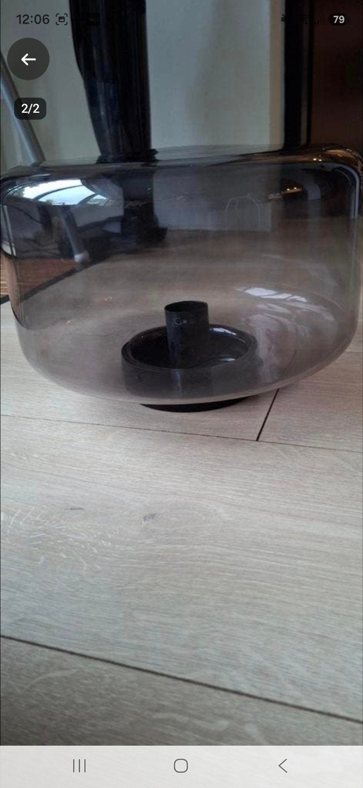 plafondlamp glas, Huis en Inrichting, Ophalen of Verzenden, Zo goed als nieuw