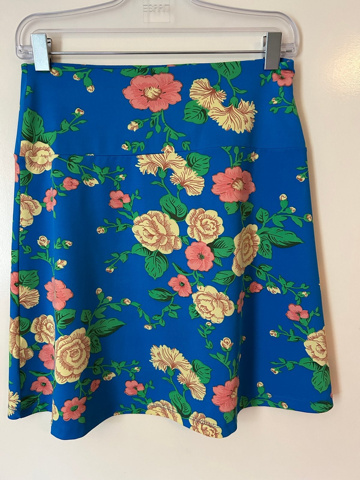 King Louie rok maat S - Nieuwstaat met bloemenprint, Kleding | Dames, Rokken, Blauw, Ophalen of Verzenden, Zo goed als nieuw, Knielengte