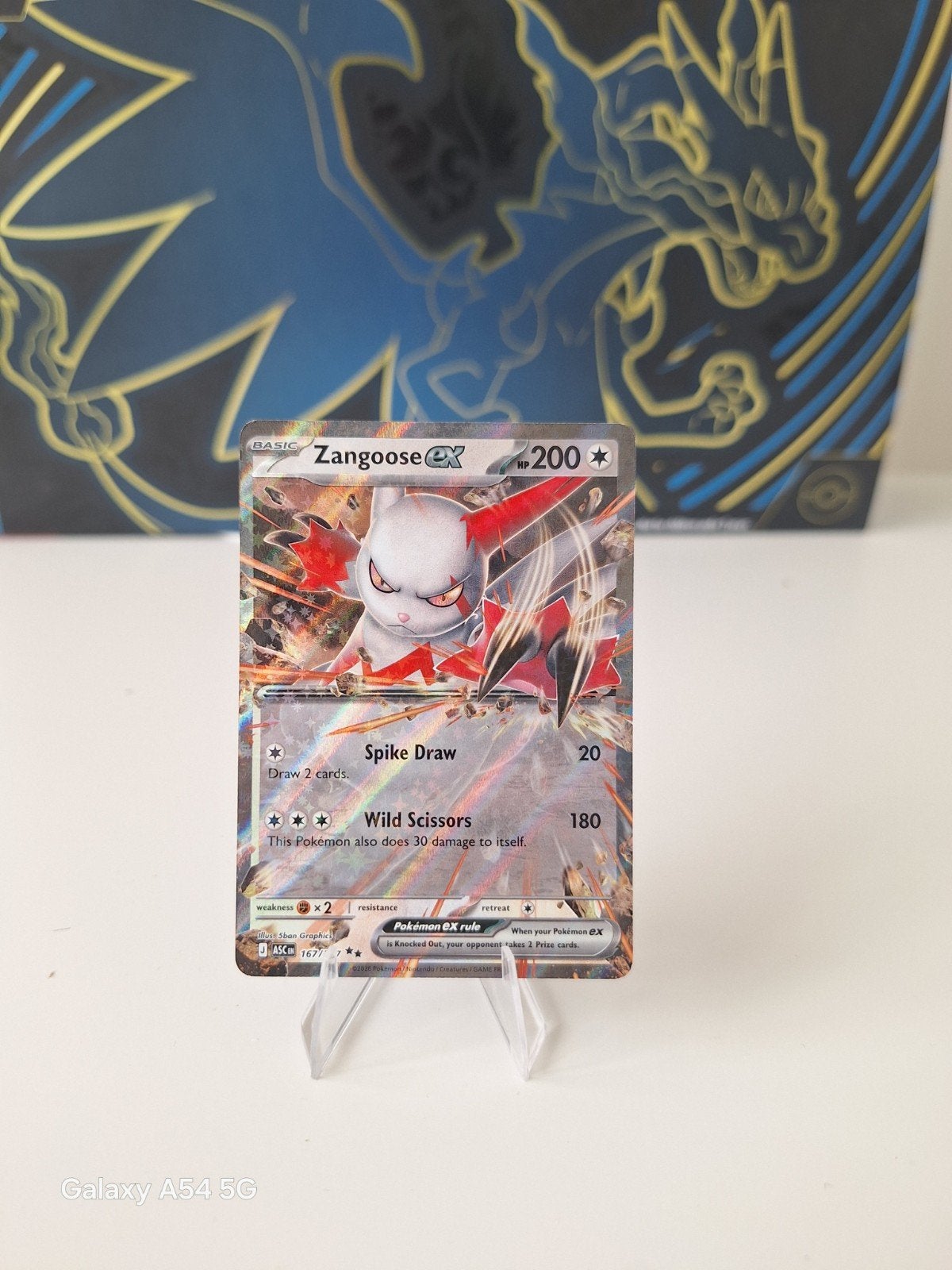 Zangoose ex Ascended Heroes set, Hobby en Vrije tijd, Ophalen of Verzenden, Zo goed als nieuw, Losse kaart, Foil