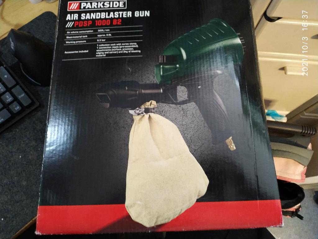 PARKSIDE PDSP 1000 B2, Doe-het-zelf en Verbouw, Compressors, Minder dan 25 liter, Ophalen of Verzenden, Zo goed als nieuw, Minder dan 200 liter/min