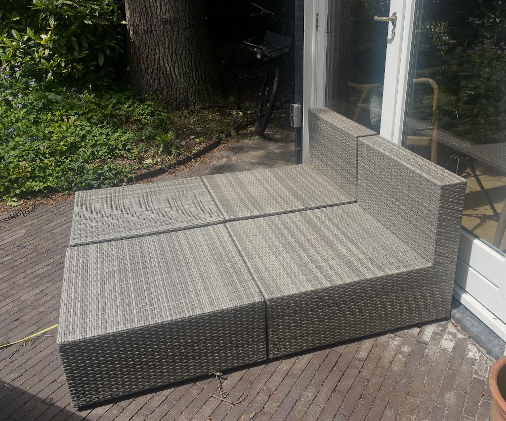 Prachtige loungeset: Forza Barolo lounge daybed 4-delig, Tuin en Terras, Tuinsets en Loungesets, Ophalen, 4 zitplaatsen, Zo goed als nieuw