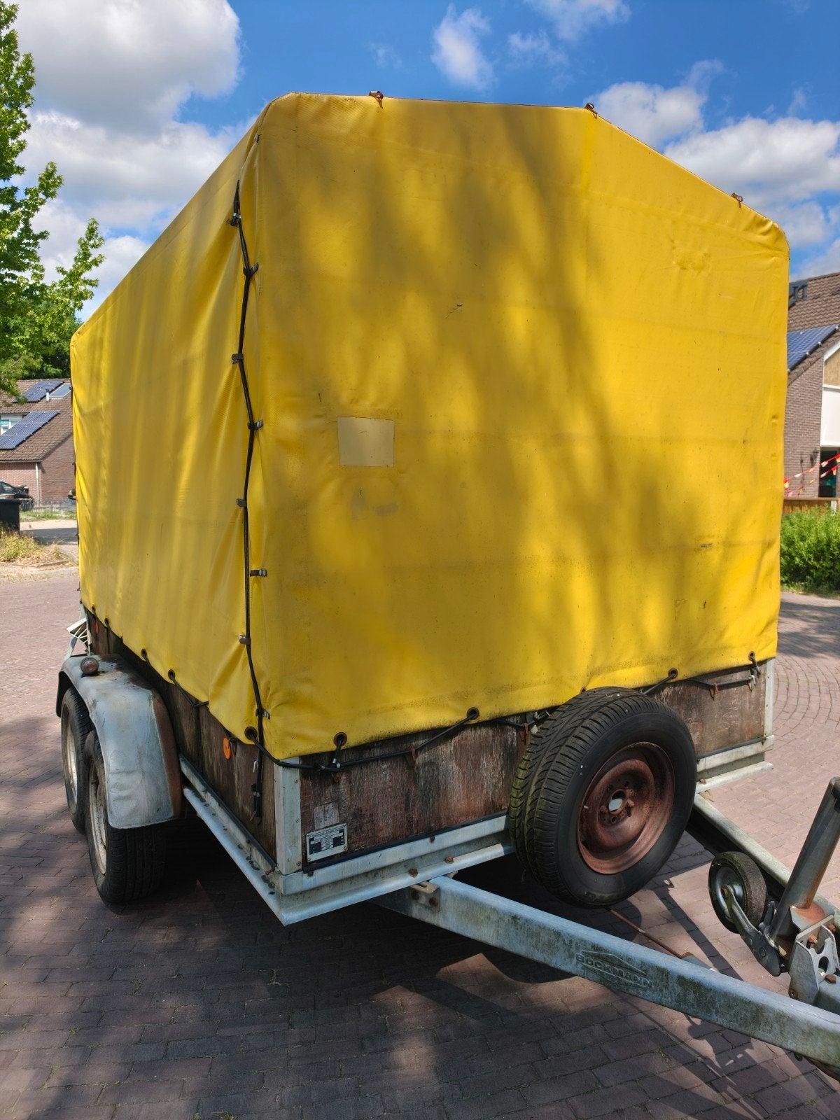 Tandemasser  huif aanhanger 2700kg, Auto diversen, Aanhangers en Bagagewagens, Ophalen