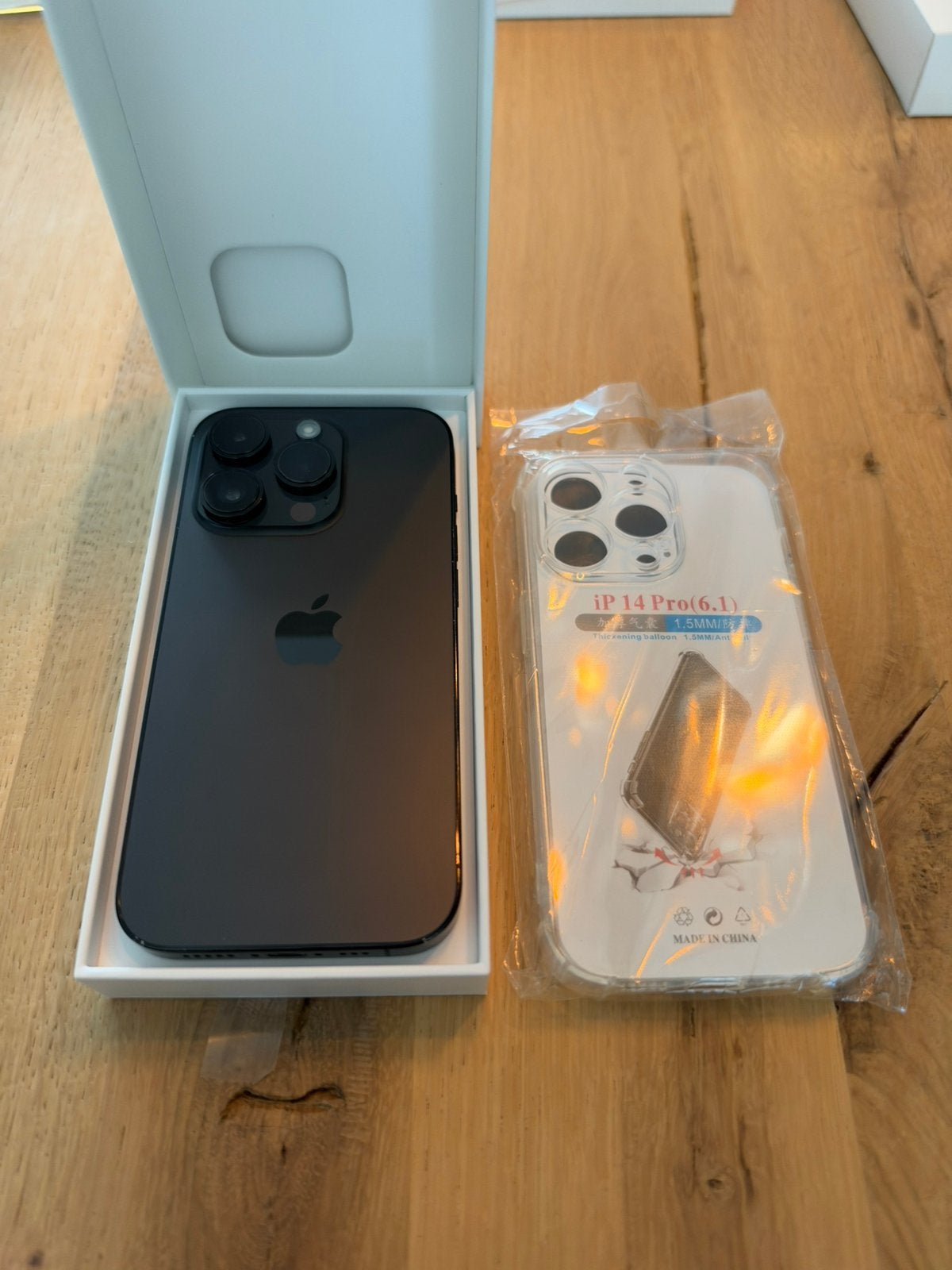 Apple iPhone 14 Pro Space Black 128GB, Telecommunicatie, Ophalen, Zwart, Zo goed als nieuw, 76 %