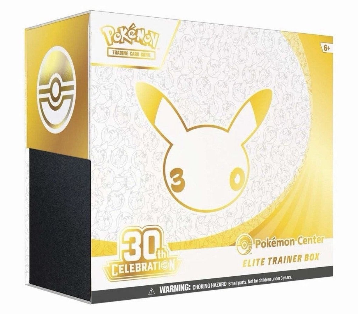 Pokémon Center TCG: 30th Celebration Elite Trainer Box, Hobby en Vrije tijd, Verzamelkaartspellen | Pokémon, Ophalen of Verzenden