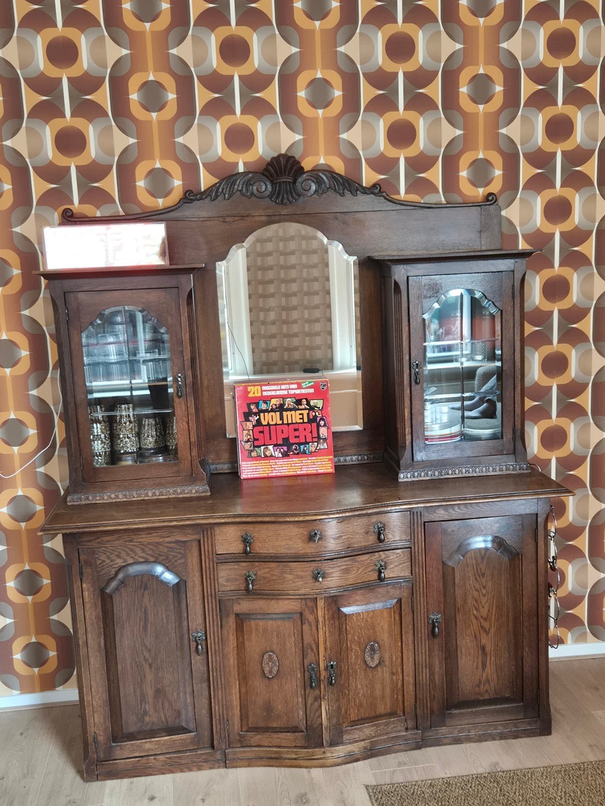 Vintage Buffetkast kast dressoir, Huis en Inrichting, Ophalen, Gebruikt, Met lade(s), 150 tot 200 cm