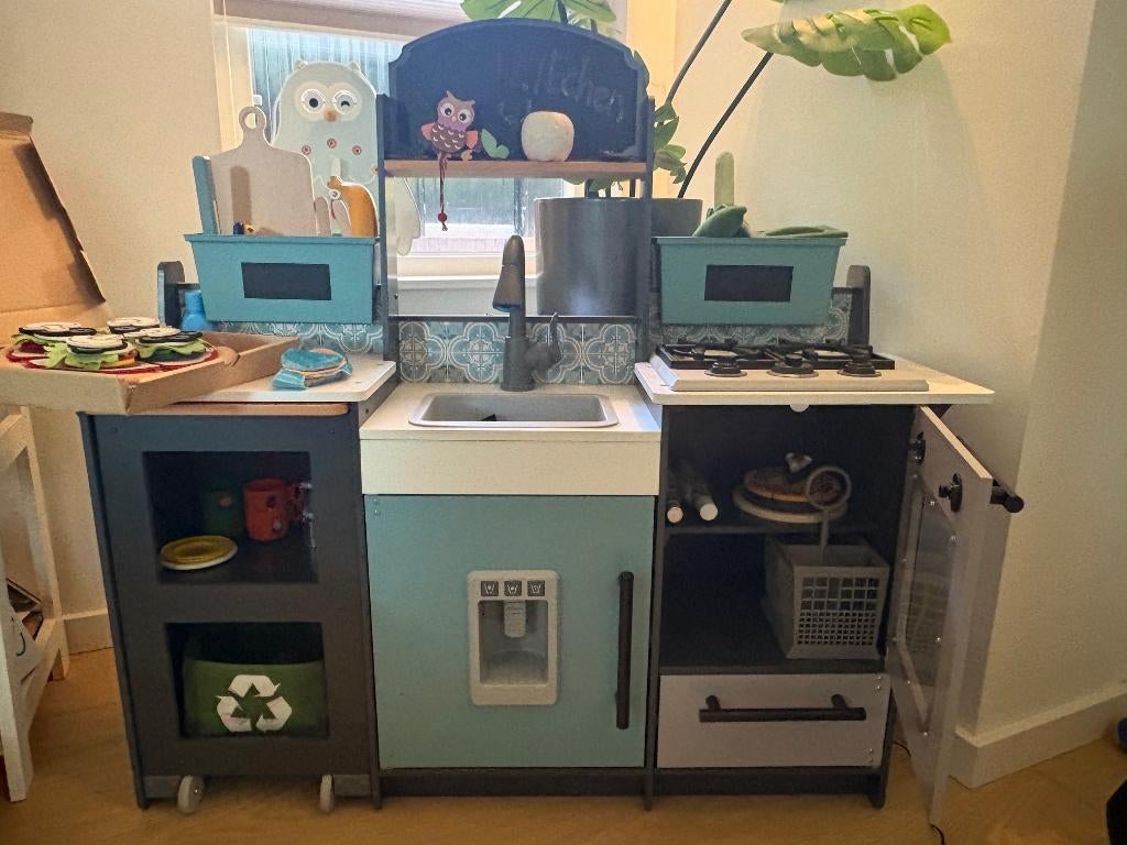KidKraft Speelkeuken met veel toebehoren, Ophalen, Gebruikt, Hout, Speelkeuken