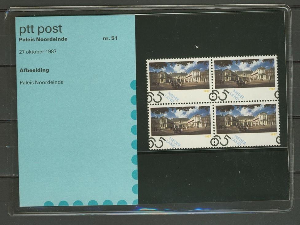 PTT Post Postzegelmapje M51 1987 Postzegels p-51 jdu, Ophalen of Verzenden, Na 1940, Postfris