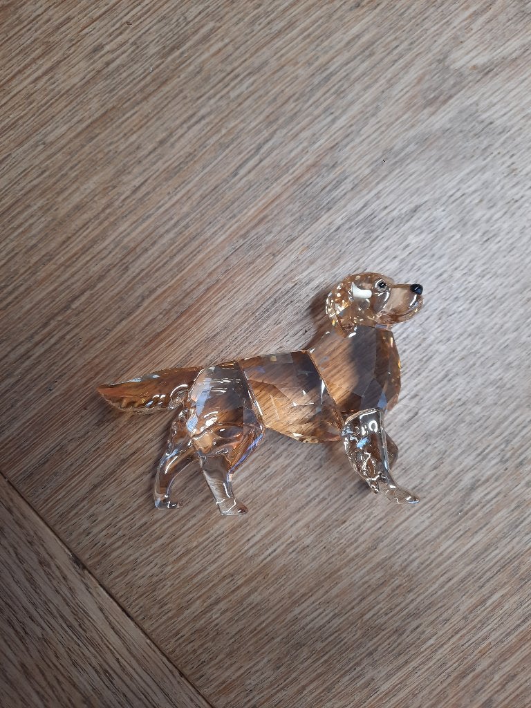 Swarovski. Golden retriever moeder. Gewild stuk, Ophalen of Verzenden, Zo goed als nieuw, Figuurtje
