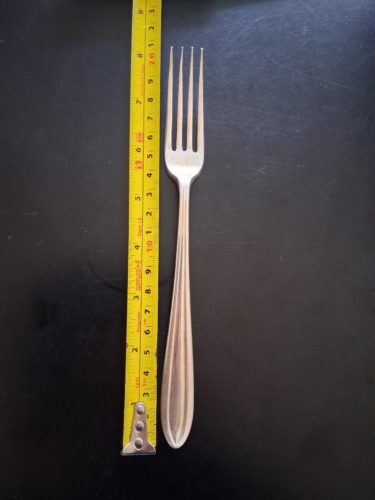 Keltum verzilverde tafelvork model P3 Chantal *eureka*, Ophalen of Verzenden