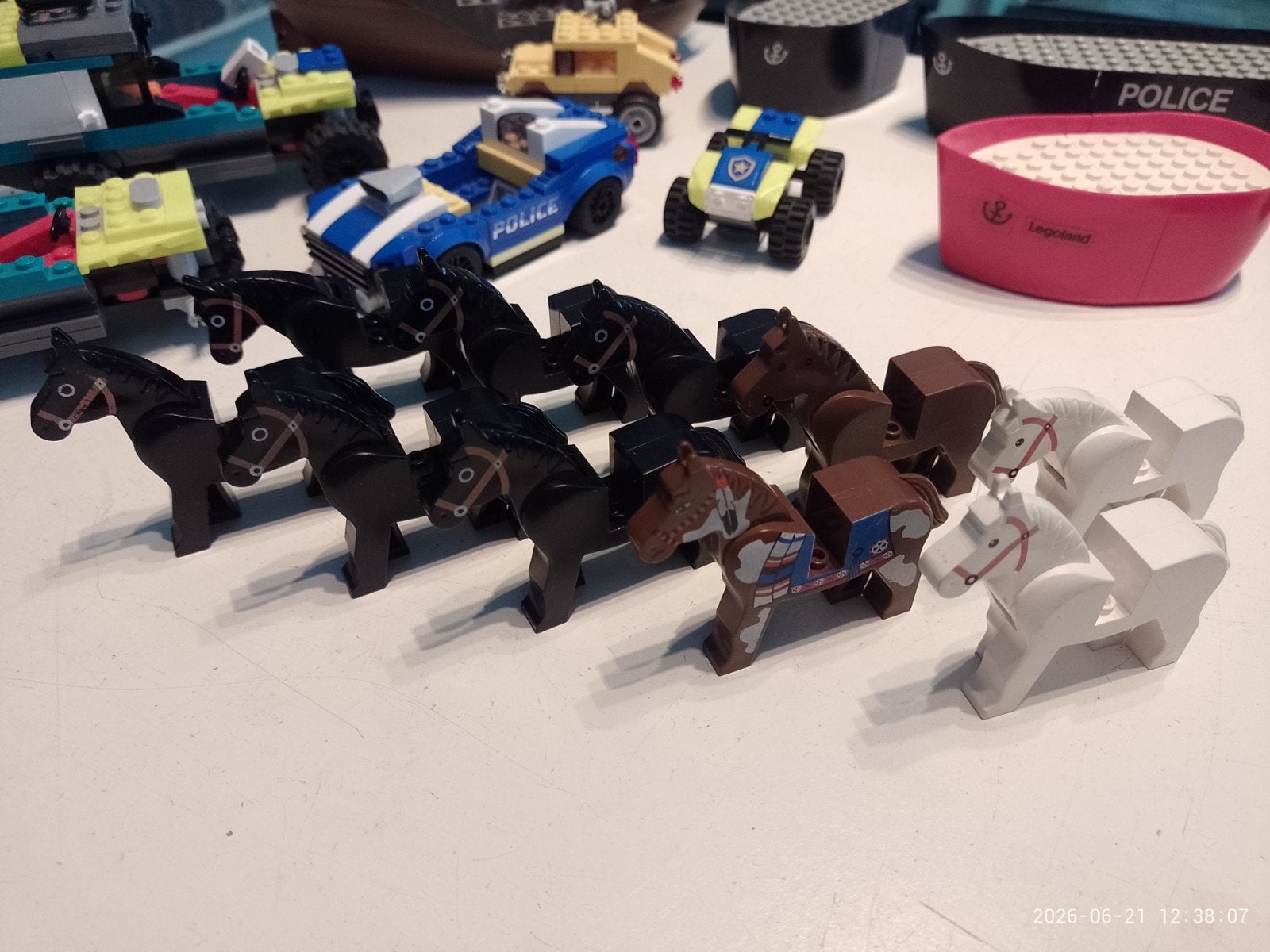 LEGO PAARD x 10 (poppetje paarden boerderij manege), Ophalen of Verzenden