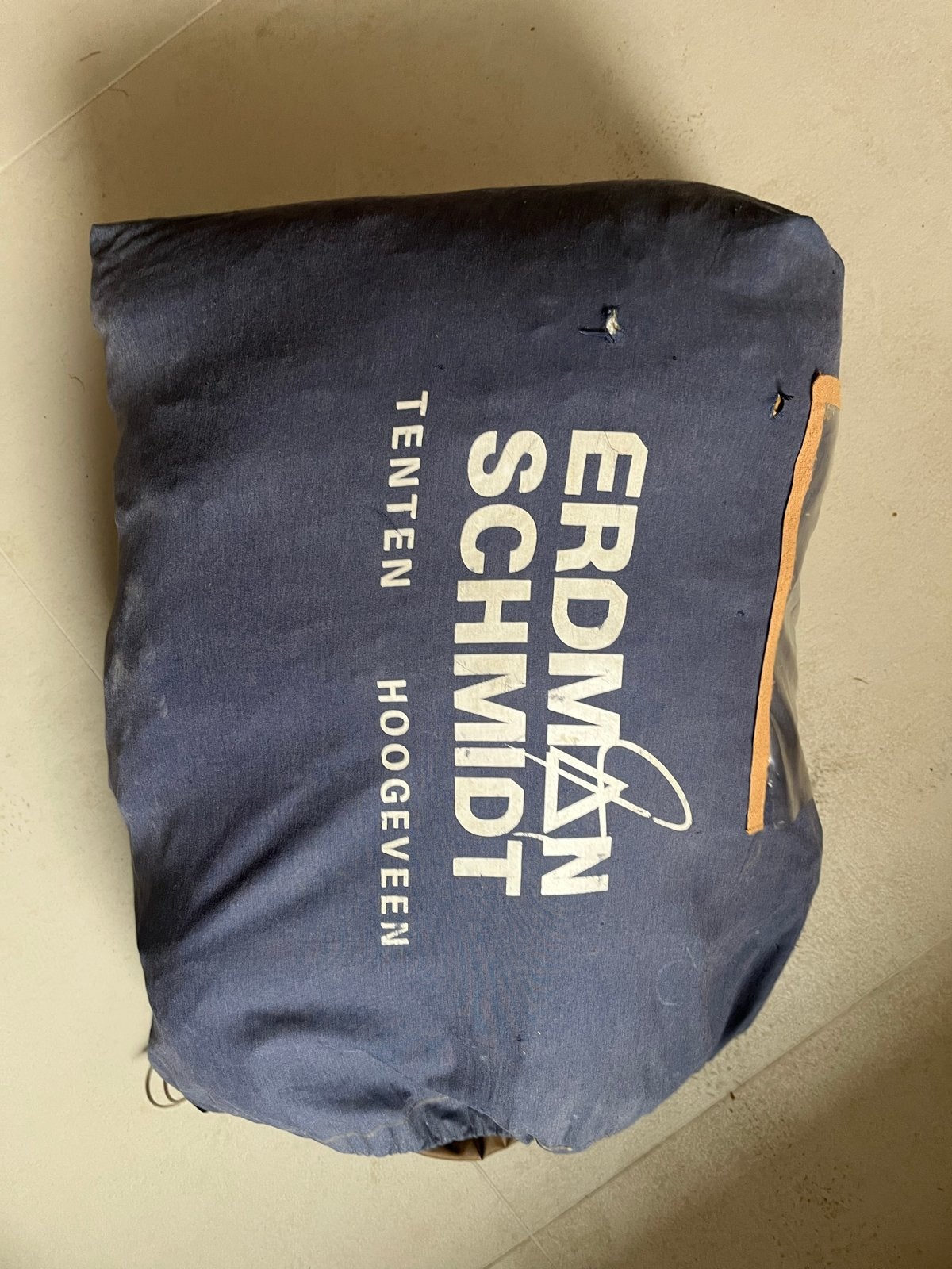Oude Erdman Schmidt Wesp tent met dubbele schaapskooi luifel, Ophalen of Verzenden, Gebruikt, Tot en met 4