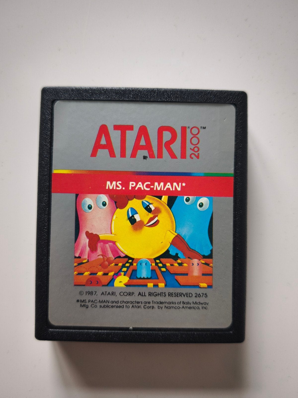 Atari 2600 spel Ms Pac-man, Avontuur en Actie, Gebruikt, 1 speler, Ophalen of Verzenden