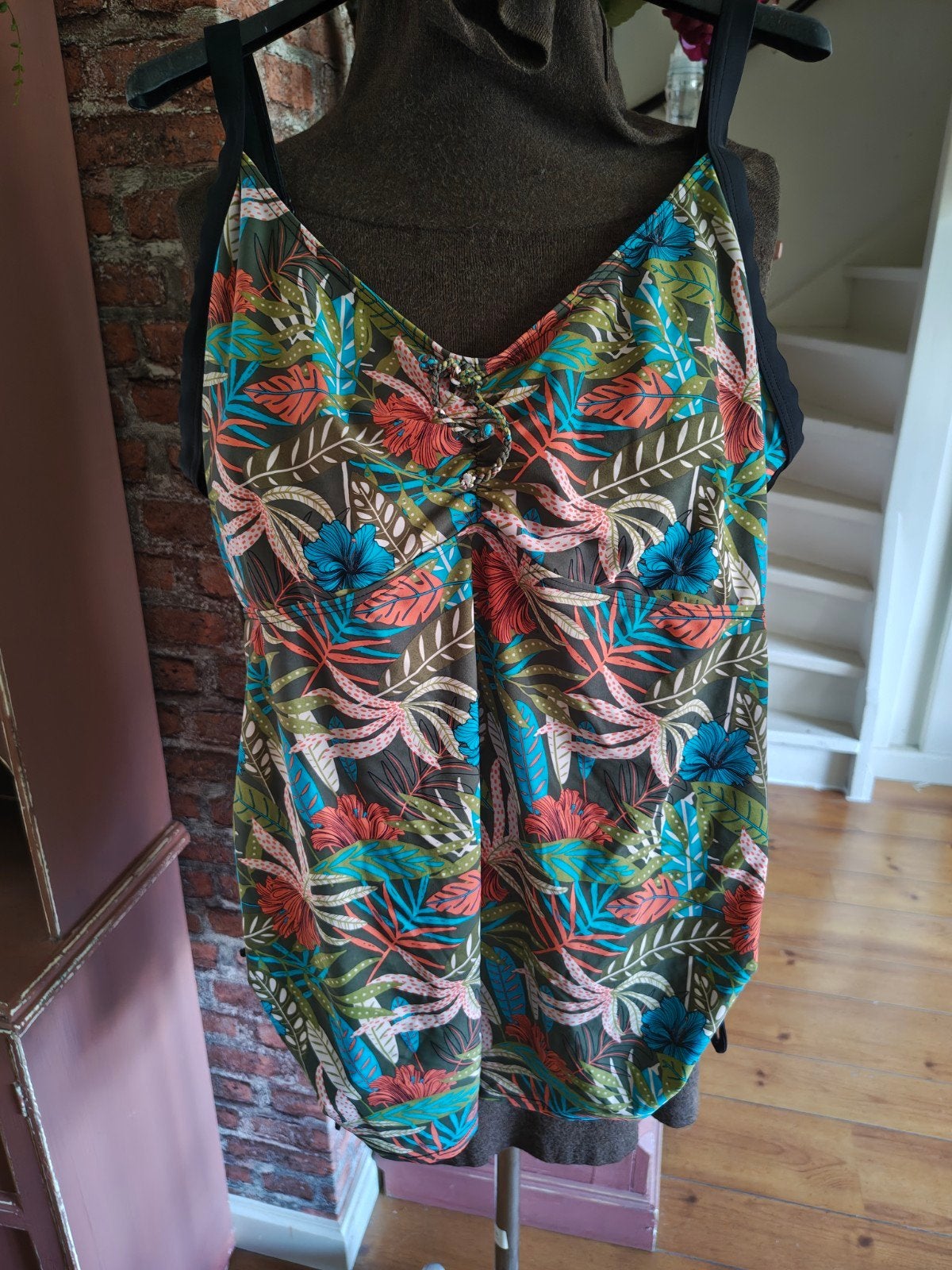 tankini hes bh xl xxl, Kleding | Dames, Badmode en Zwemkleding, Ophalen of Verzenden, Zo goed als nieuw, Meerkleurig, Overige typen