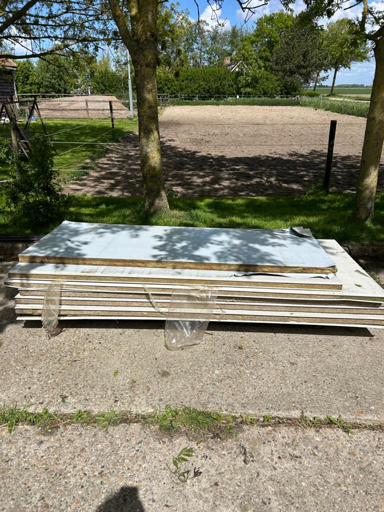 Diverse sandwichpanelen - Isolatie en constructie, Doe-het-zelf en Verbouw, Platen en Panelen, Zo goed als nieuw, Overige materialen