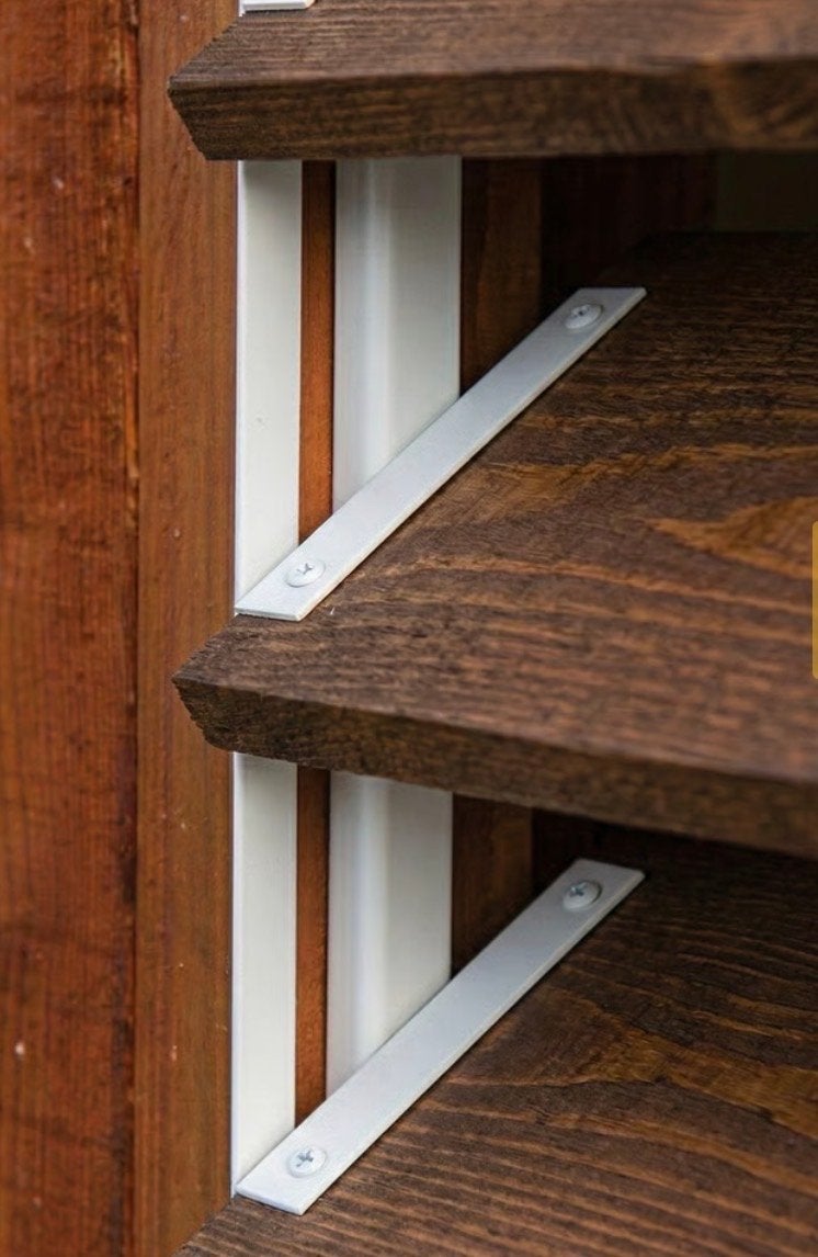 Verstelbare lamellen RVS 165 cm - set van 2 stuks, Doe-het-zelf en Verbouw, Deuren en Horren, Ophalen, Minder dan 80 cm, 215 cm of meer