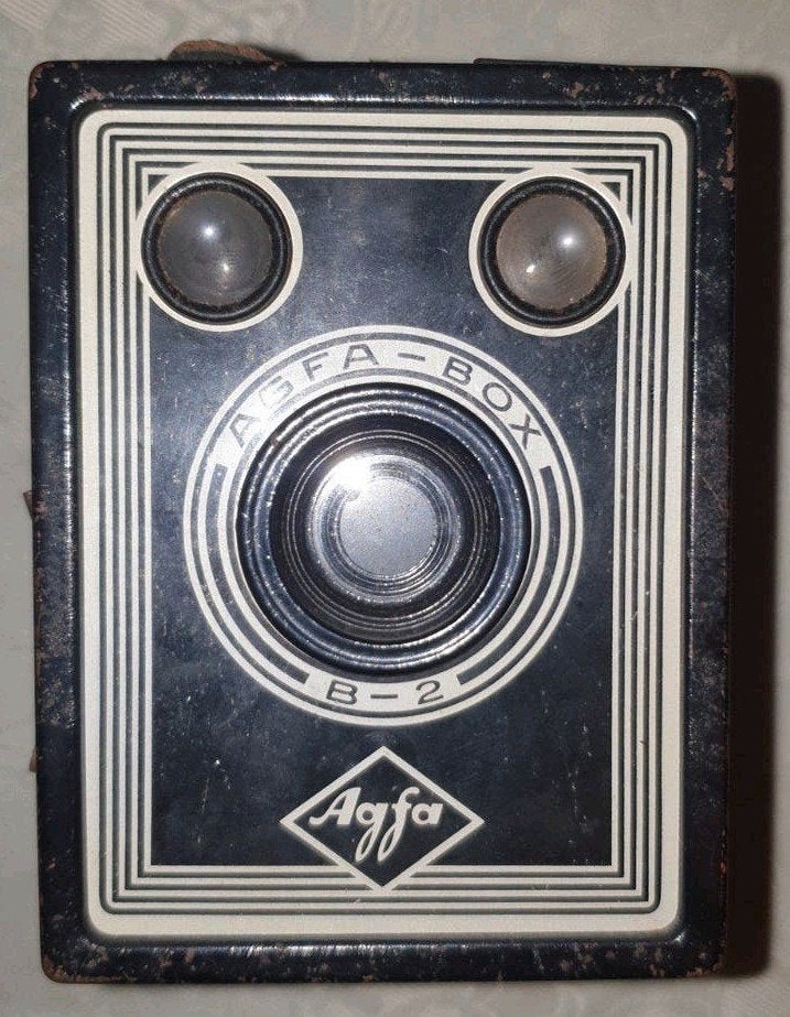 Historische Agfa Fotobox B-2, geproduceerd in 1937/1938., Ophalen of Verzenden, Voor 1940, Fototoestel