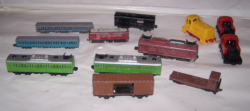 Verzameling vintage diecast treintjes. ASC/Diapet/Yonezawa., Ophalen of Verzenden