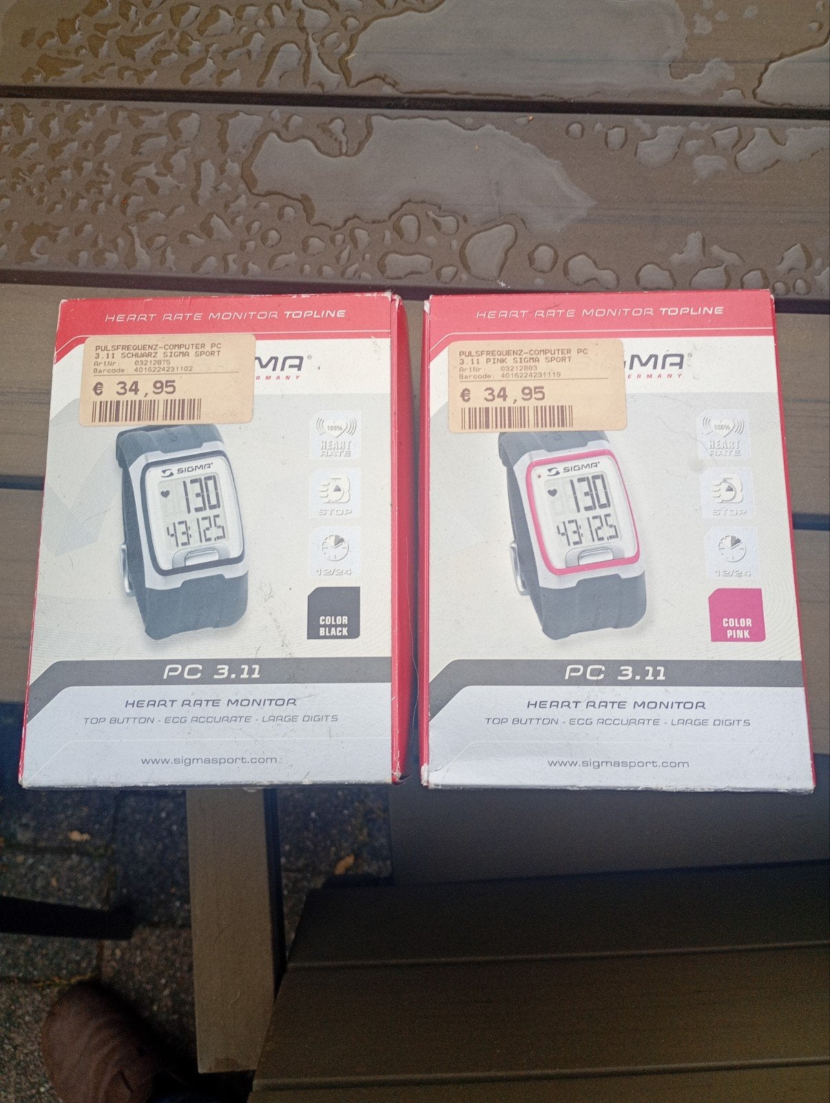 Sigma PC 3.11 Hartslagmeter - Nieuw in doos, Conditie, Sigma, Zwart, Nieuw